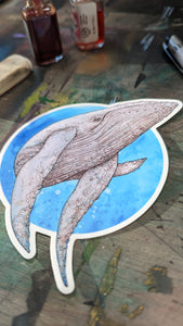 Whale sticker